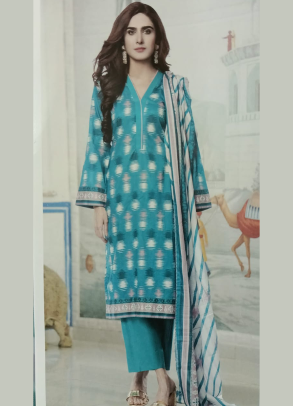 Gul Ahmed 3-Piece Unstitched Printed Lawn Suit