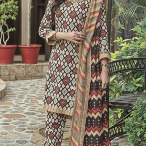 Sarina Digital 3-Piece Lawn Suit