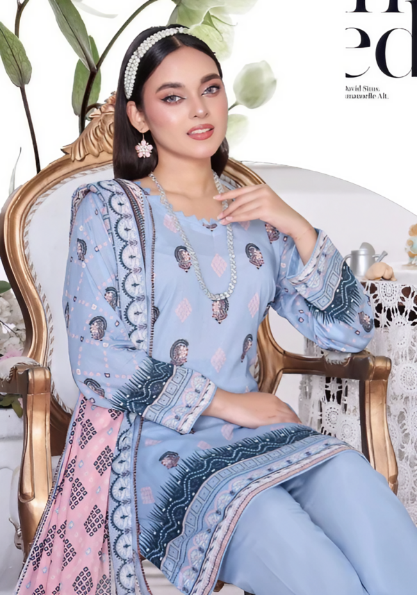 Sarina 3 Piece Lawn Suit (Volume 14)